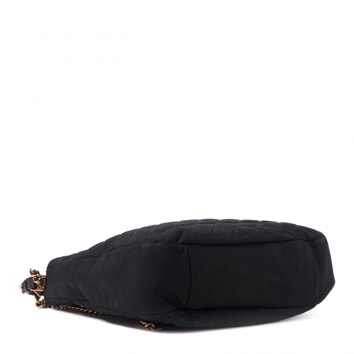 Chanel Iridescent Caviar Quilted Country Chic Hobo Black 4 of 10