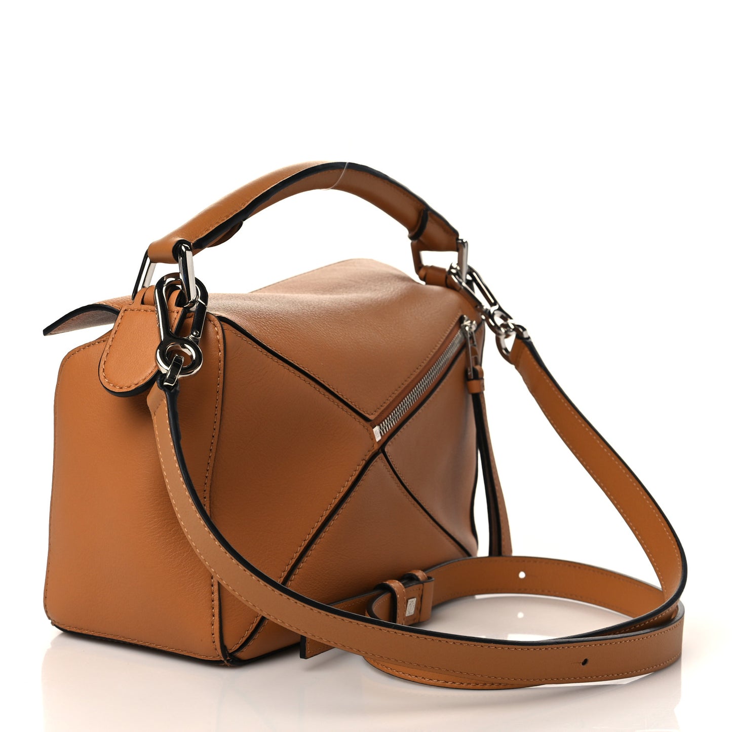 X KEN PRICE Calfskin Small La Palme Puzzle Bag