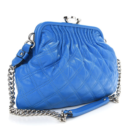 Marc Jacobs Calfskin Quilted Little Stam Bright Blue 3 of 8