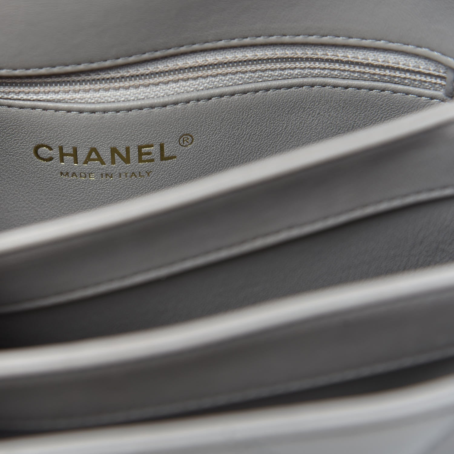 Chanel Lambskin Quilted Small Trendy CC Top Handle Flap Grey 6 of 10