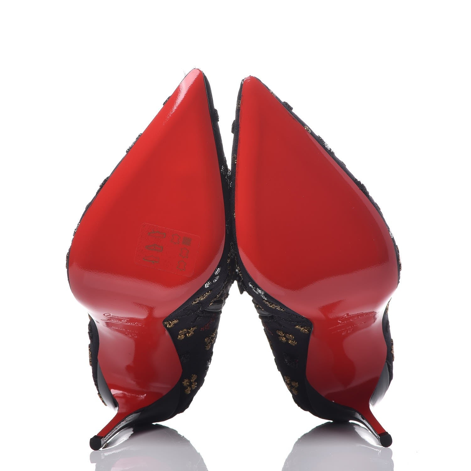 Christian Louboutin Jacquard Loubi In The Sky So Kate Booty 100 Ankle Boots 35 Multi Black 5 of 10