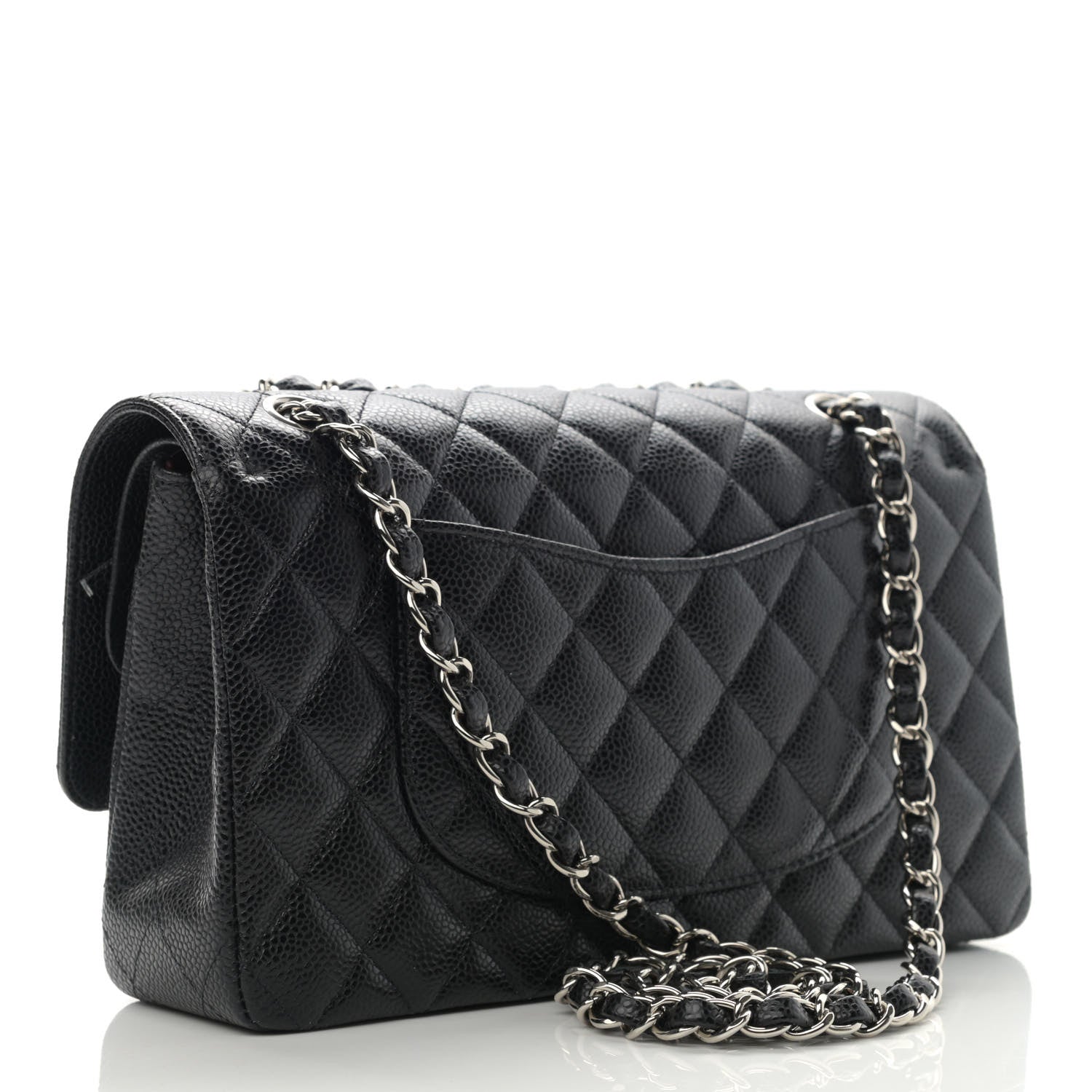 Chanel Caviar Quilted Medium Double Flap Black 3 of 11