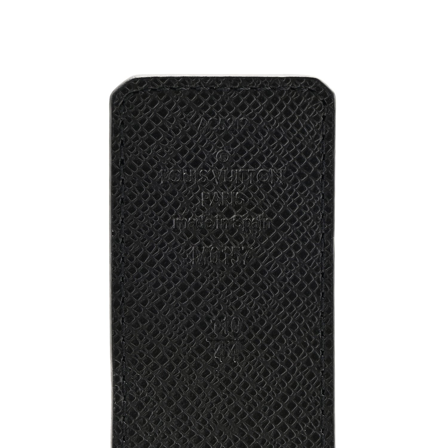 Louis Vuitton Monogram Eclipse Taigarama 40mm LV Initiales Reversible Belt 110 44 Black 5 of 7