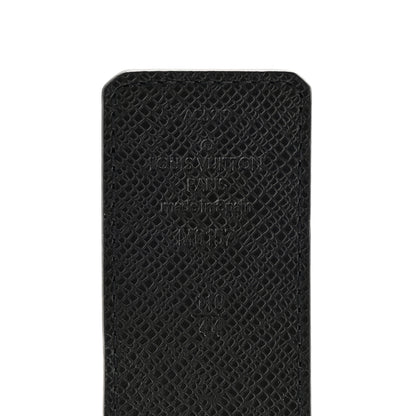 Louis Vuitton Monogram Eclipse Taigarama 40mm LV Initiales Reversible Belt 110 44 Black 5 of 7