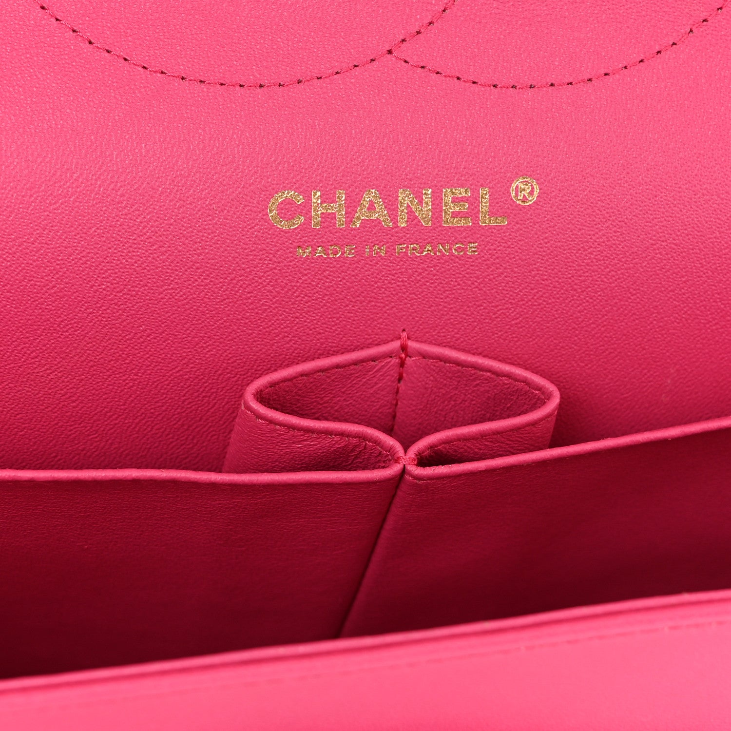 Chanel Lambskin Quilted Jumbo Double Flap Dark Pink 6 of 12