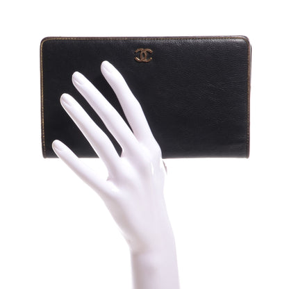 Chanel Leather Yen Wallet Black 2 of 7
