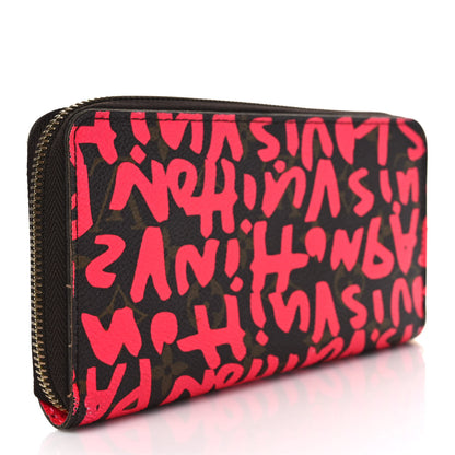 Louis Vuitton Monogram Graffiti Zippy Wallet Fuchsia 3 of 8