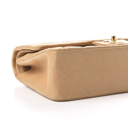 Chanel Lambskin Quilted Medium Double Flap Beige 5 of 9