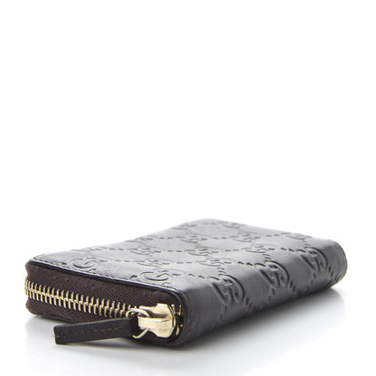 Gucci Guccissima Zip Around Card Case Chocolate 4 of 6