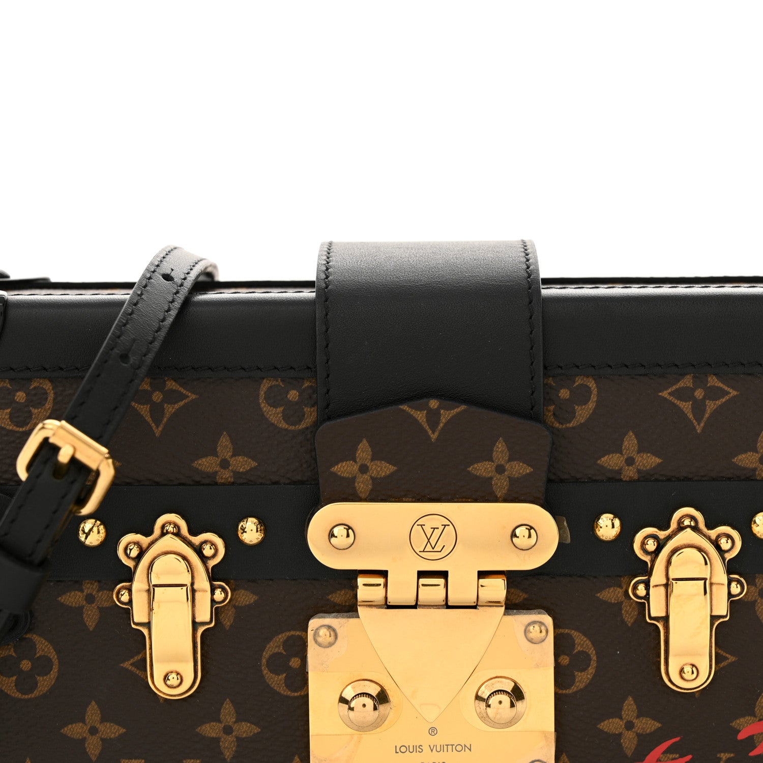 Louis Vuitton Monogram Petite Malle Black 7 of 10