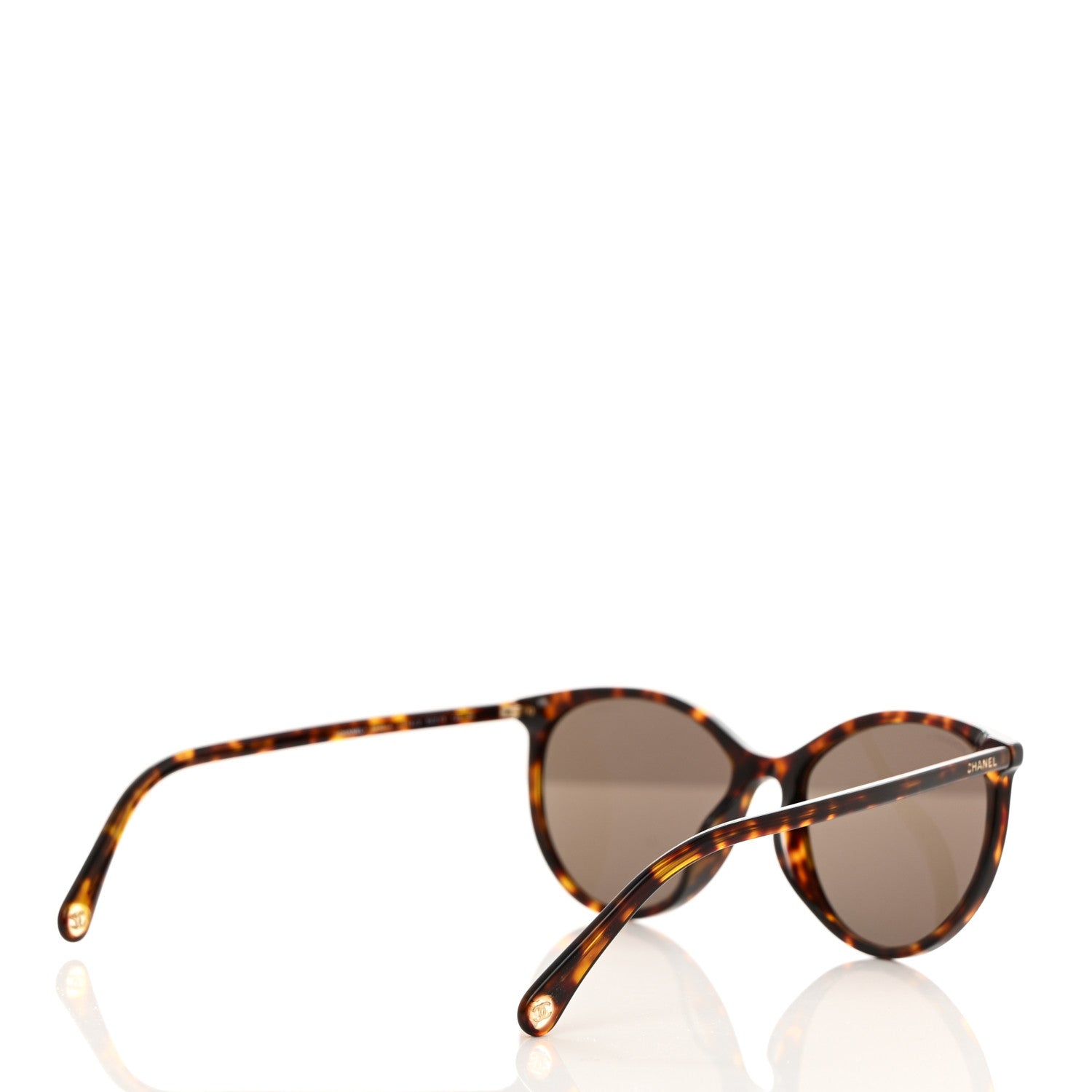 Chanel Acetate Pantos Cat Eye Sunglasses 5448-A Tortoise 4 of 8