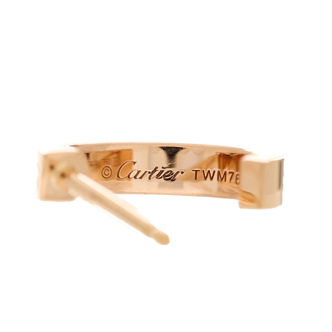 Cartier 18K Pink Gold Small LOVE Hoop Earrings 5 of 6