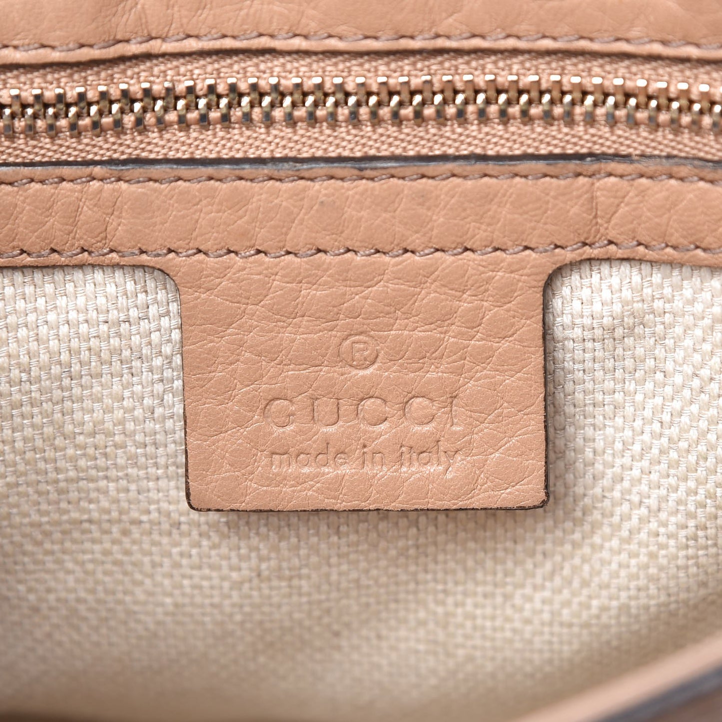 Pebbled Calfskin Medium Soho Flap Crossbody Camelia