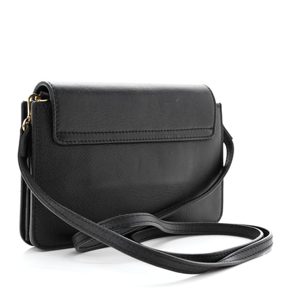 Chloe Smooth Calfskin Drew Bijou Clutch Black 3 of 12