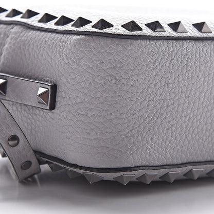Valentino Garavani Calfskin Rockstud Camera Crossbody Bag Stone 8 of 9