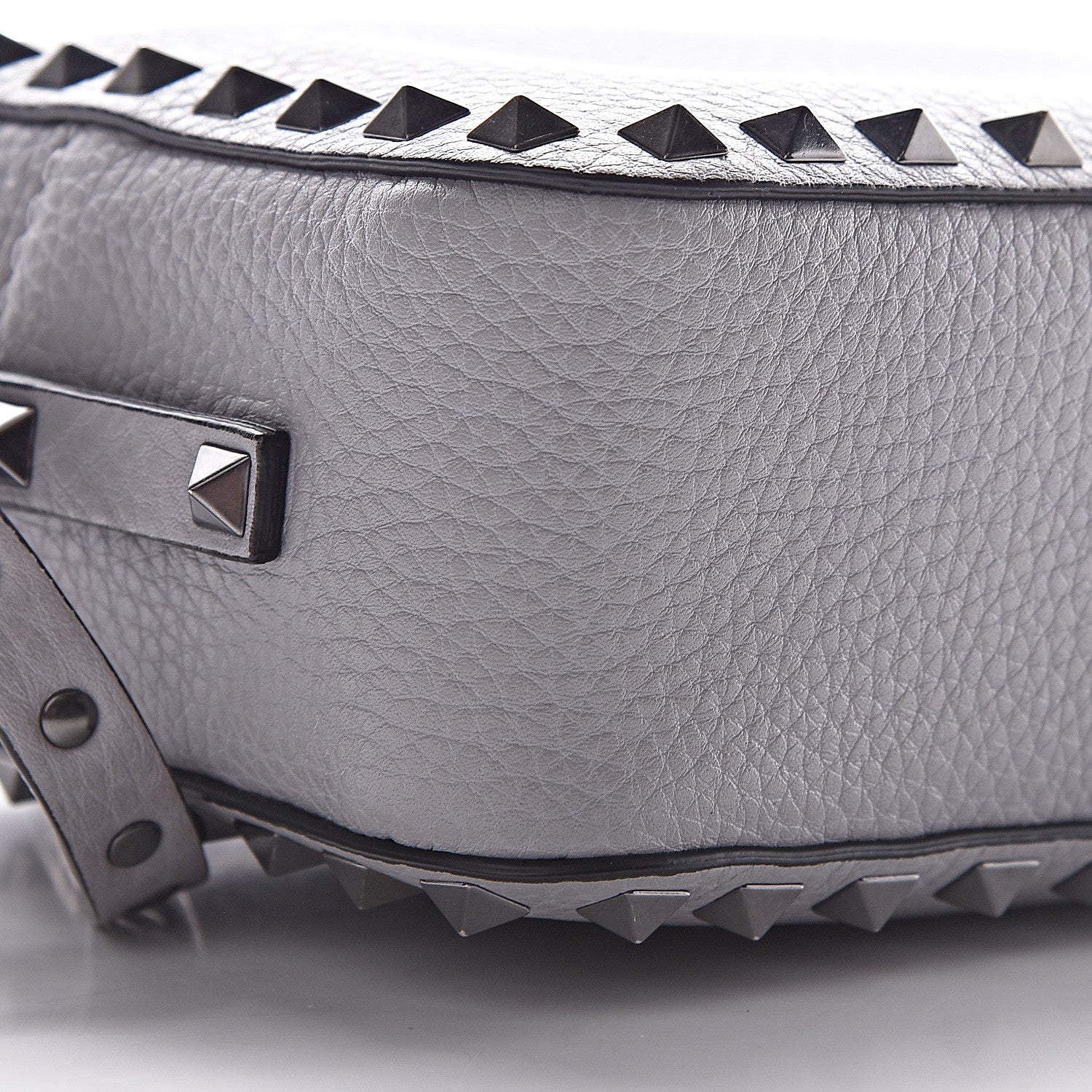 Valentino Garavani Calfskin Rockstud Camera Crossbody Bag Stone 8 of 9