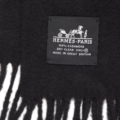 Hermes Cashmere Broderie Scarf Black 4 of 6