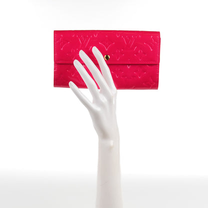 Louis Vuitton Vernis Sarah Wallet Rose Pop 2 of 7
