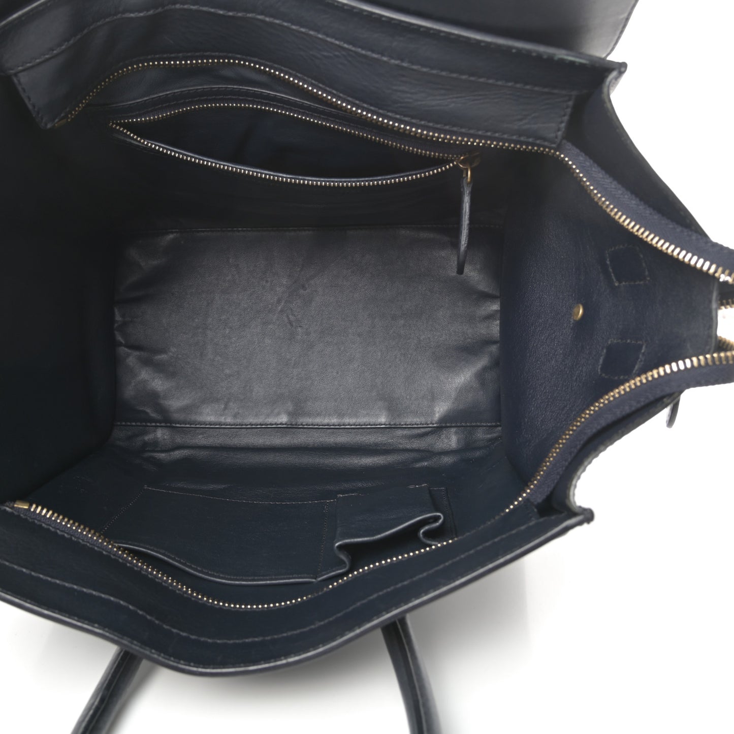 Smooth Calfskin Mini Luggage Navy Blue