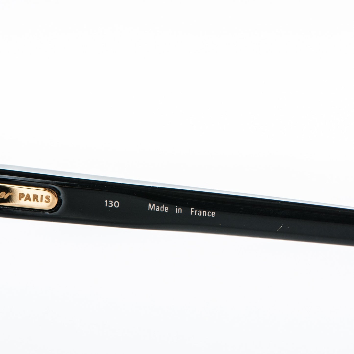 Vintage Cabriolet Sunglasses 130 Black Gold