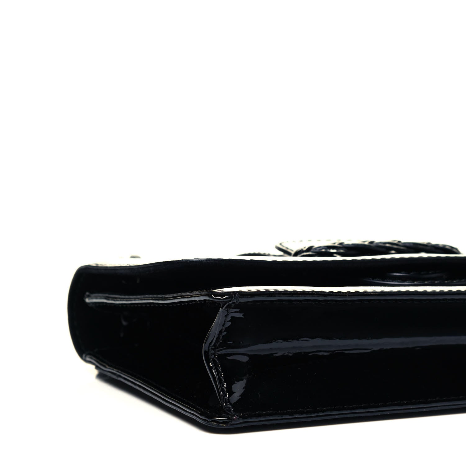 Valentino Garavani Patent Histoire Flap Black 6 of 8