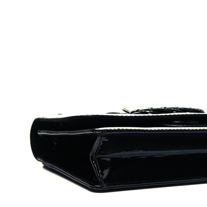 Valentino Garavani Patent Histoire Flap Black 6 of 8
