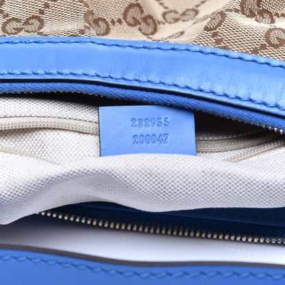 Gucci Monogram Medium Sukey Hobo Blue 9 of 12