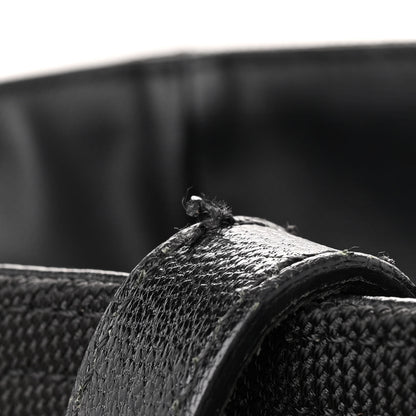 Chanel Coated Canvas Quilted Large Paris Biarritz Tote Black 16 of 16