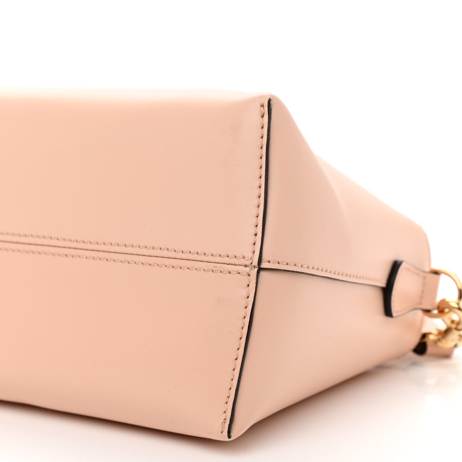 Fendi Vitello King Logo Embossed Medium By The Way Boston Bag Light Rose 8 of 8