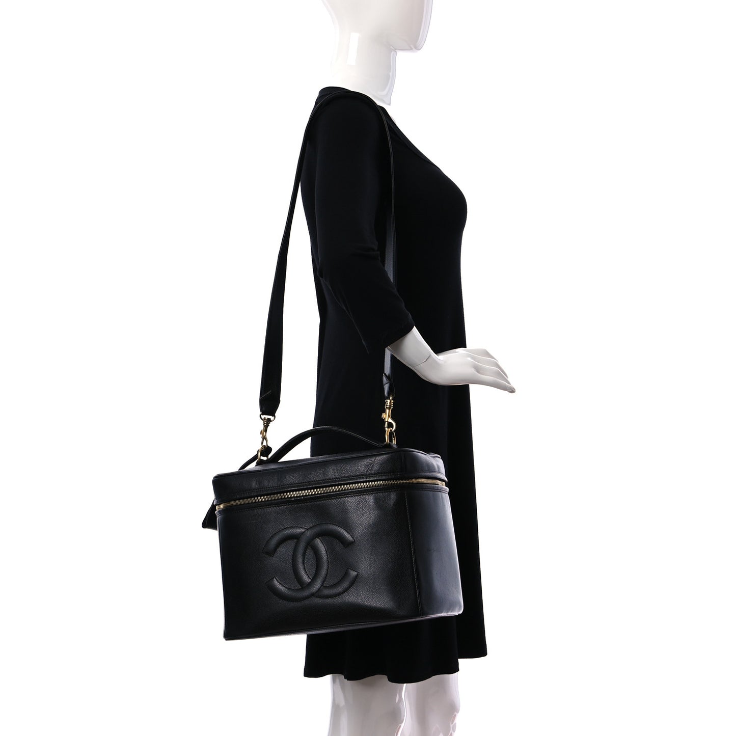 Caviar CC Vanity Train Case Black