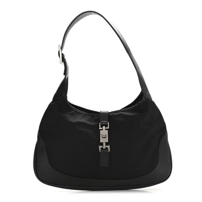 Gucci Canvas Small Jackie O Hobo Black 1 of 14