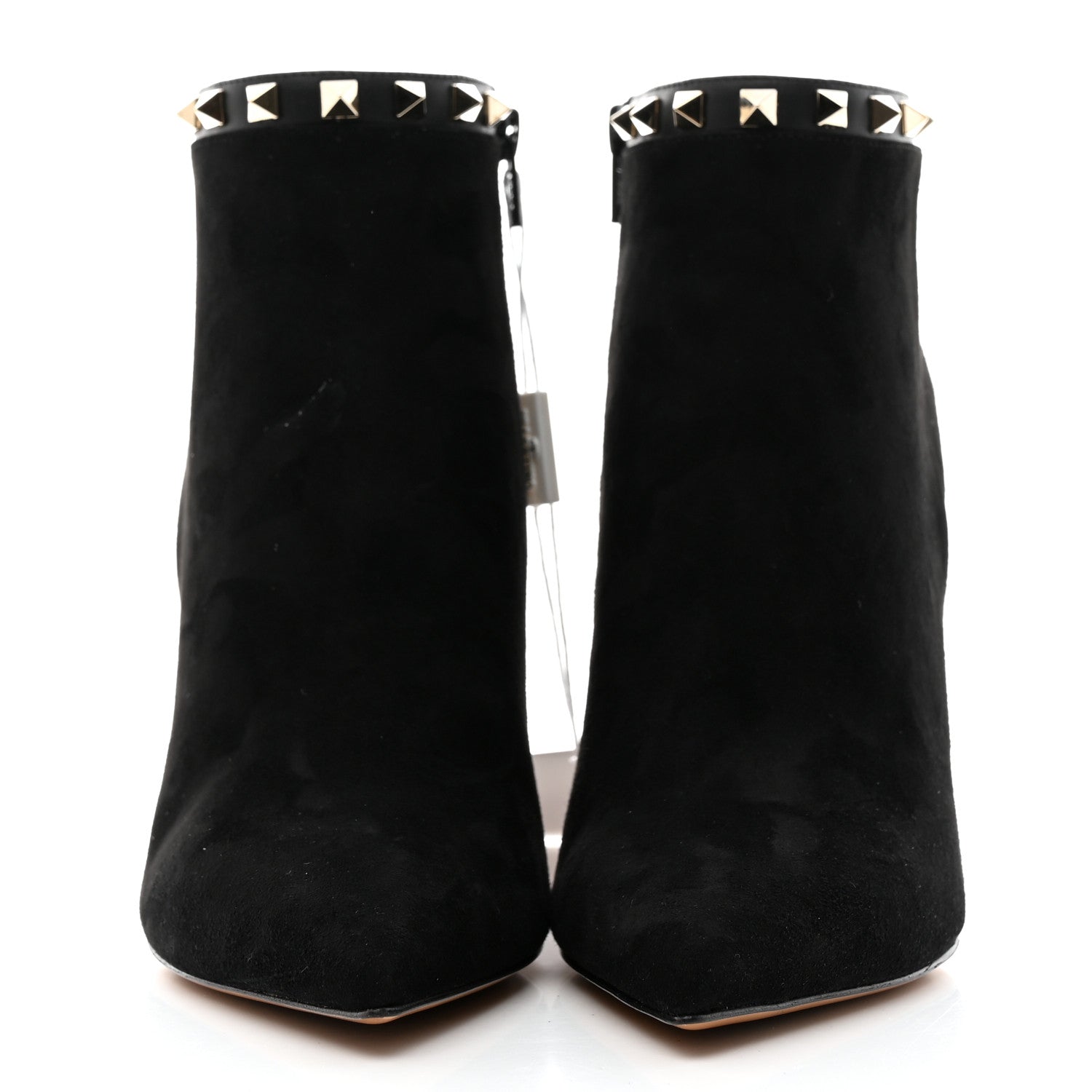 Valentino Garavani Suede Rockstud 100 Ankle Boots 40 Black 2 of 9