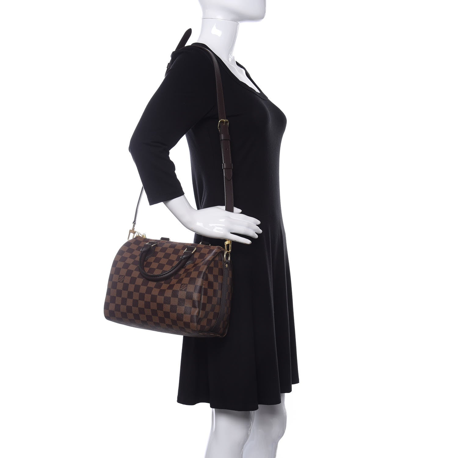 Louis Vuitton Damier Ebene Speedy Bandouliere 25 2 of 11