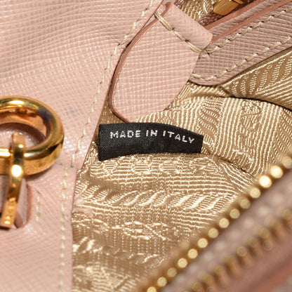 Prada Saffiano Lux Medium Double Zip Tote Cammeo 10 of 11