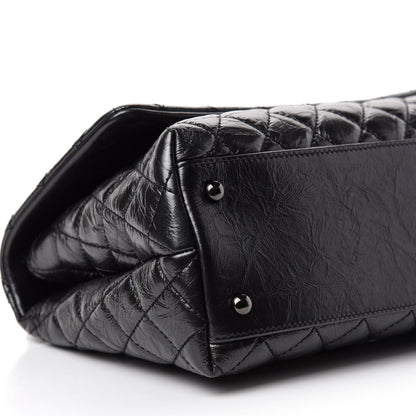 Chanel Aged Calfskin Quilted Small Coco Handle Flap So Black 7 of 11