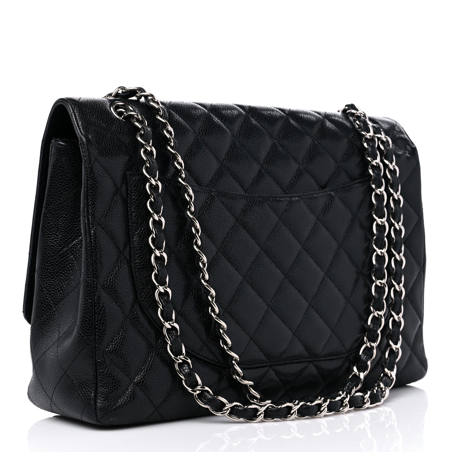 Chanel Caviar Quilted Maxi Single Flap Black 3 of 14