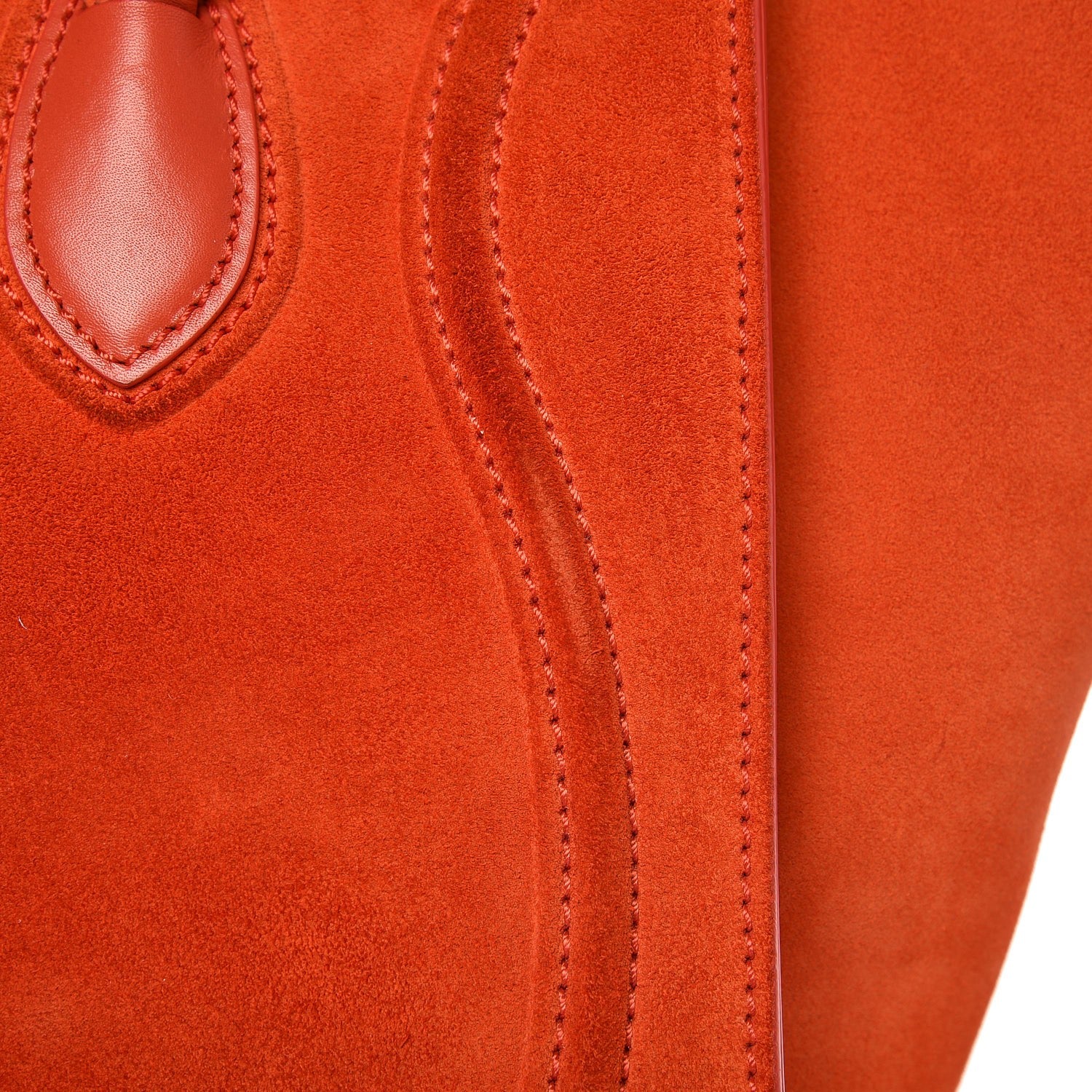Celine Nubuck Medium Phantom Luggage Bright Orange 10 of 12