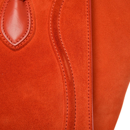 Celine Nubuck Medium Phantom Luggage Bright Orange 10 of 12