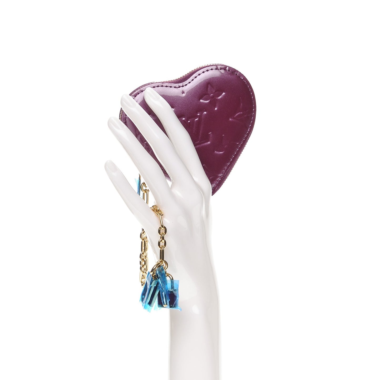 Vernis Heart Coin Purse Violet