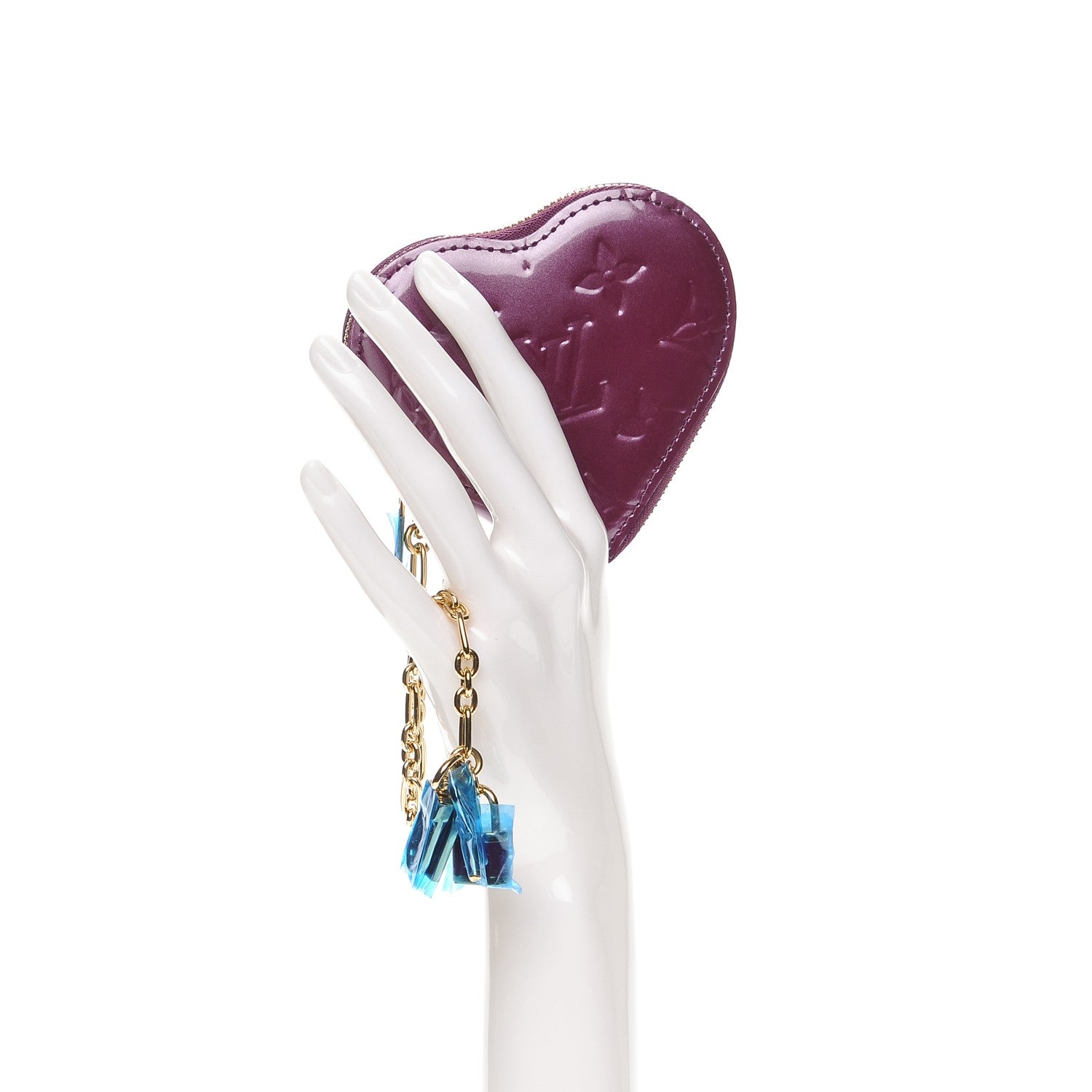 Louis Vuitton Vernis Heart Coin Purse Violet 2 of 6