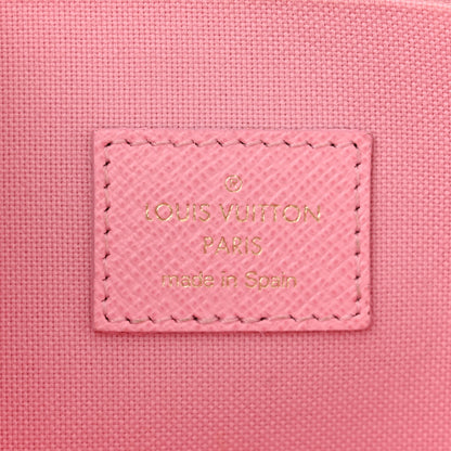 Louis Vuitton Damier Ebene Studded Pochette Felicie Chain Wallet 6 of 9
