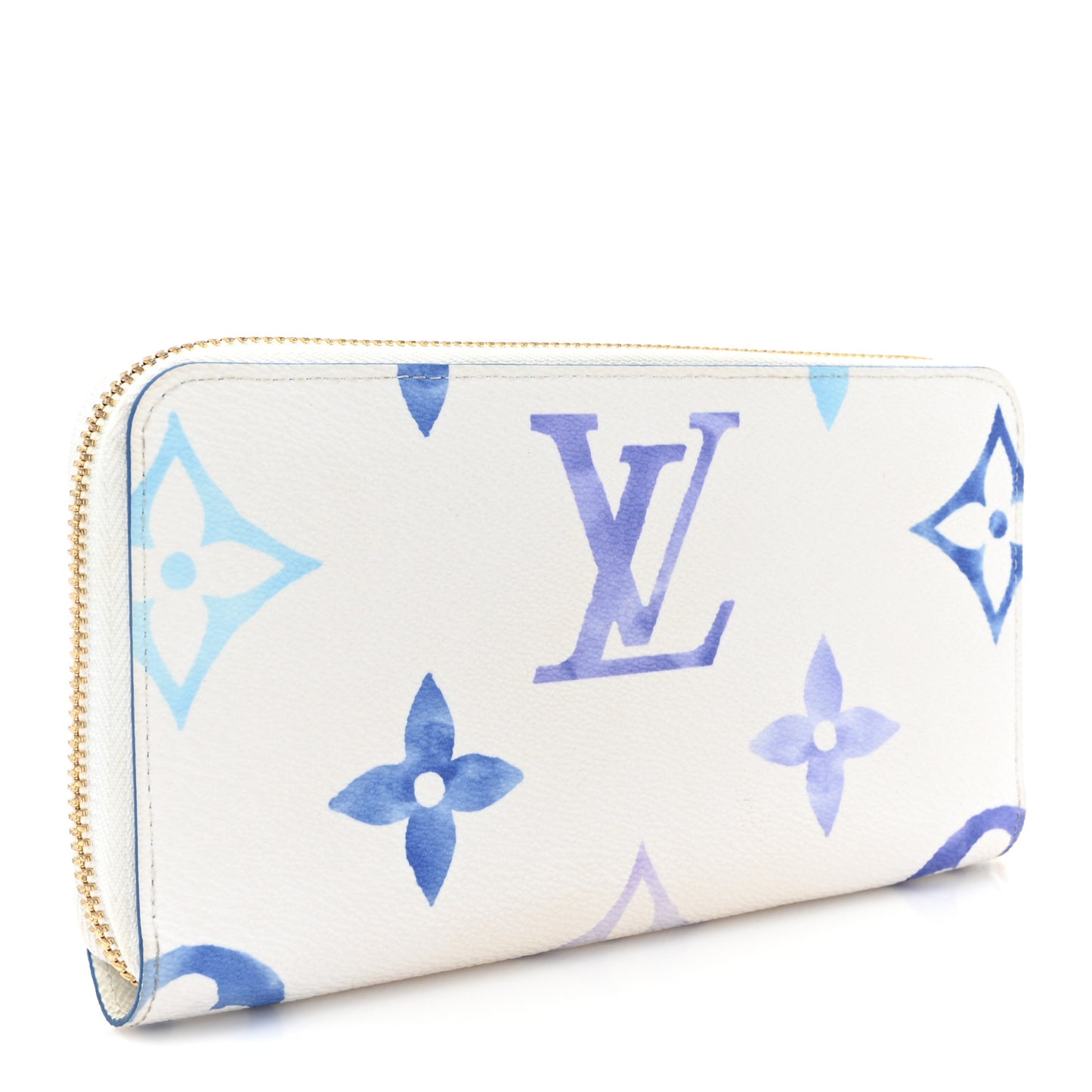 Monogram Giant By The Pool Zippy Wallet Resort Blue