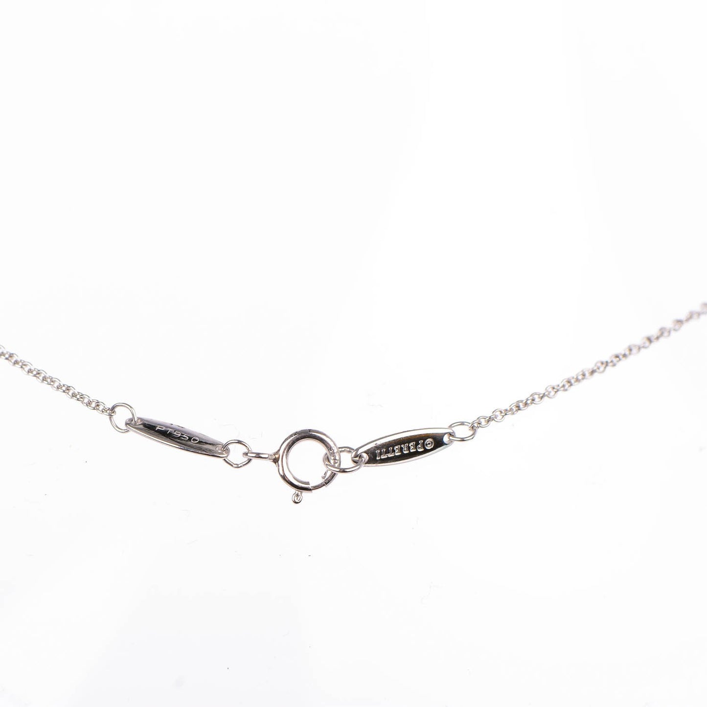 Platinum Diamond .12ct Elsa Peretti Diamonds by the Yard Pendant Necklace