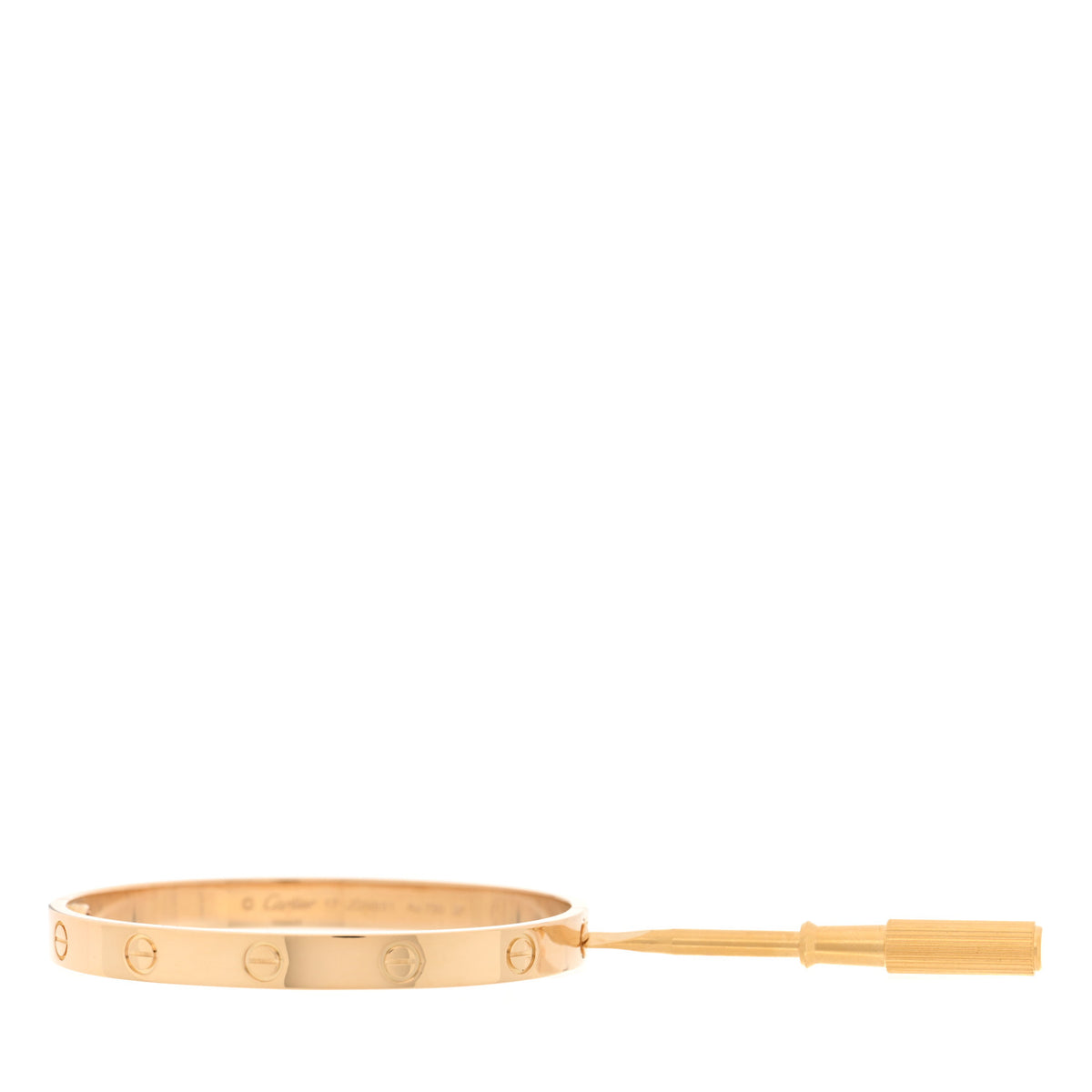 Cartier 18K Yellow Gold LOVE Bracelet 17 7 of 8