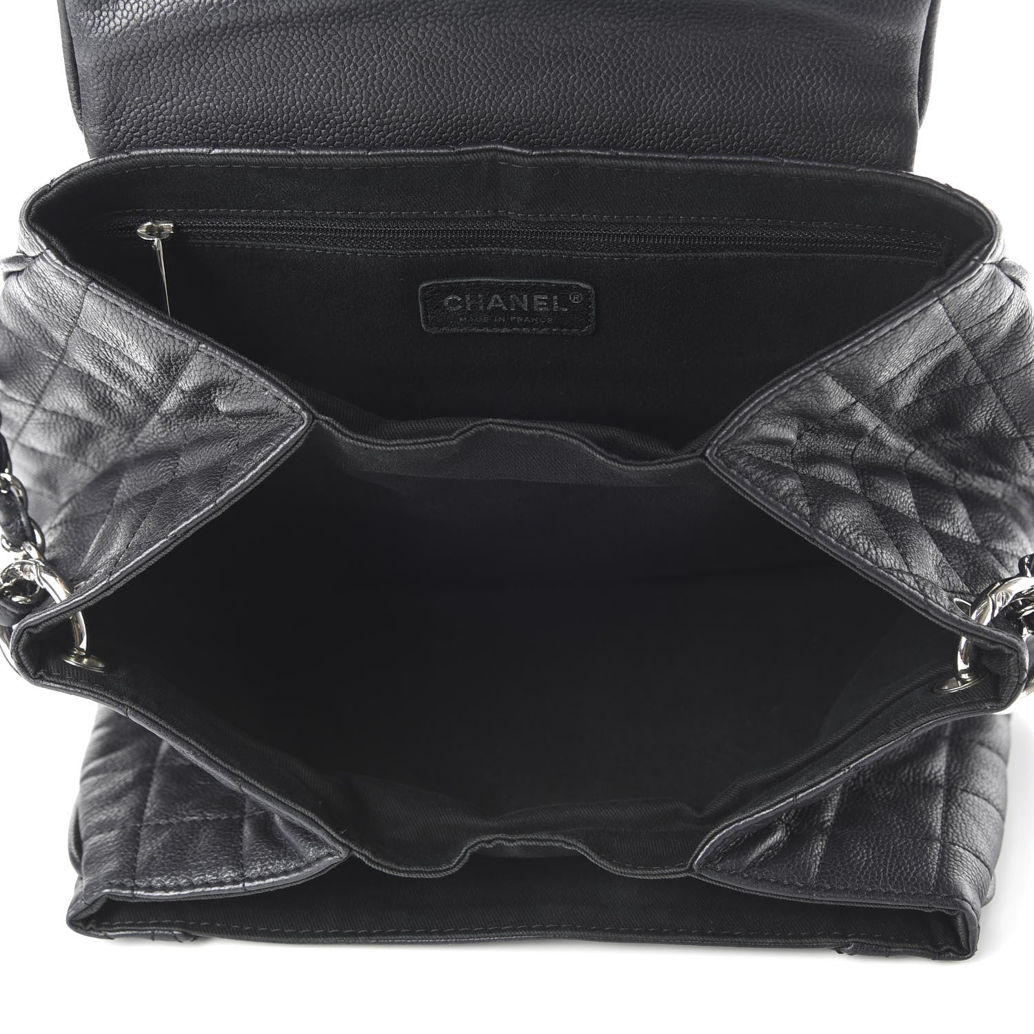 Chanel Caviar Quilted Timeless Accordion Flap Black 5 of 10