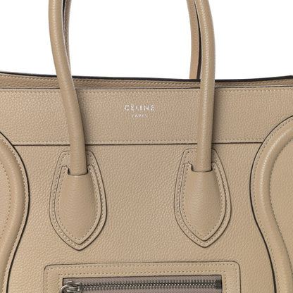 Celine Drummed Calfskin Micro Luggage Dune 7 of 14