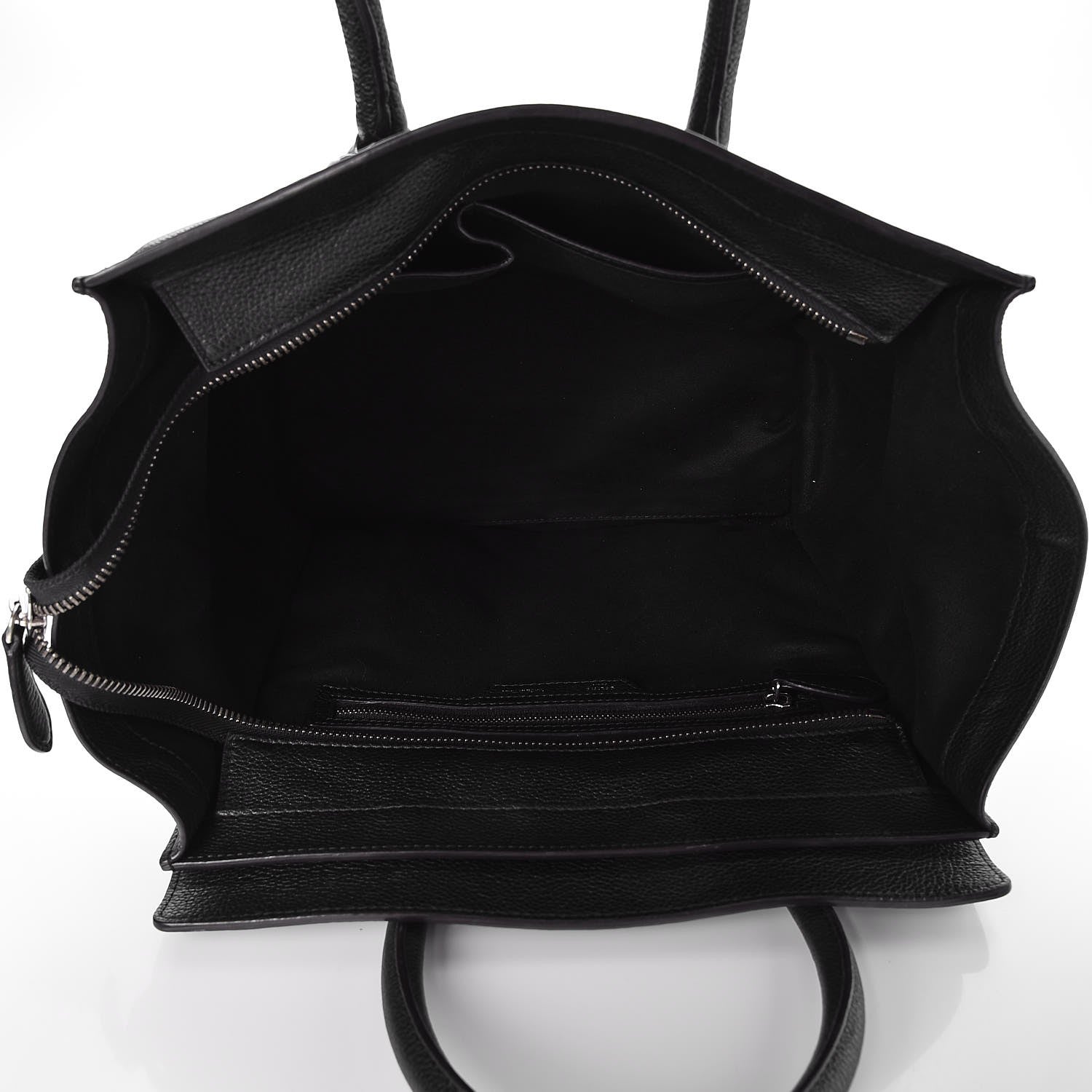 Celine Drummed Calfskin Mini Luggage Black 5 of 7