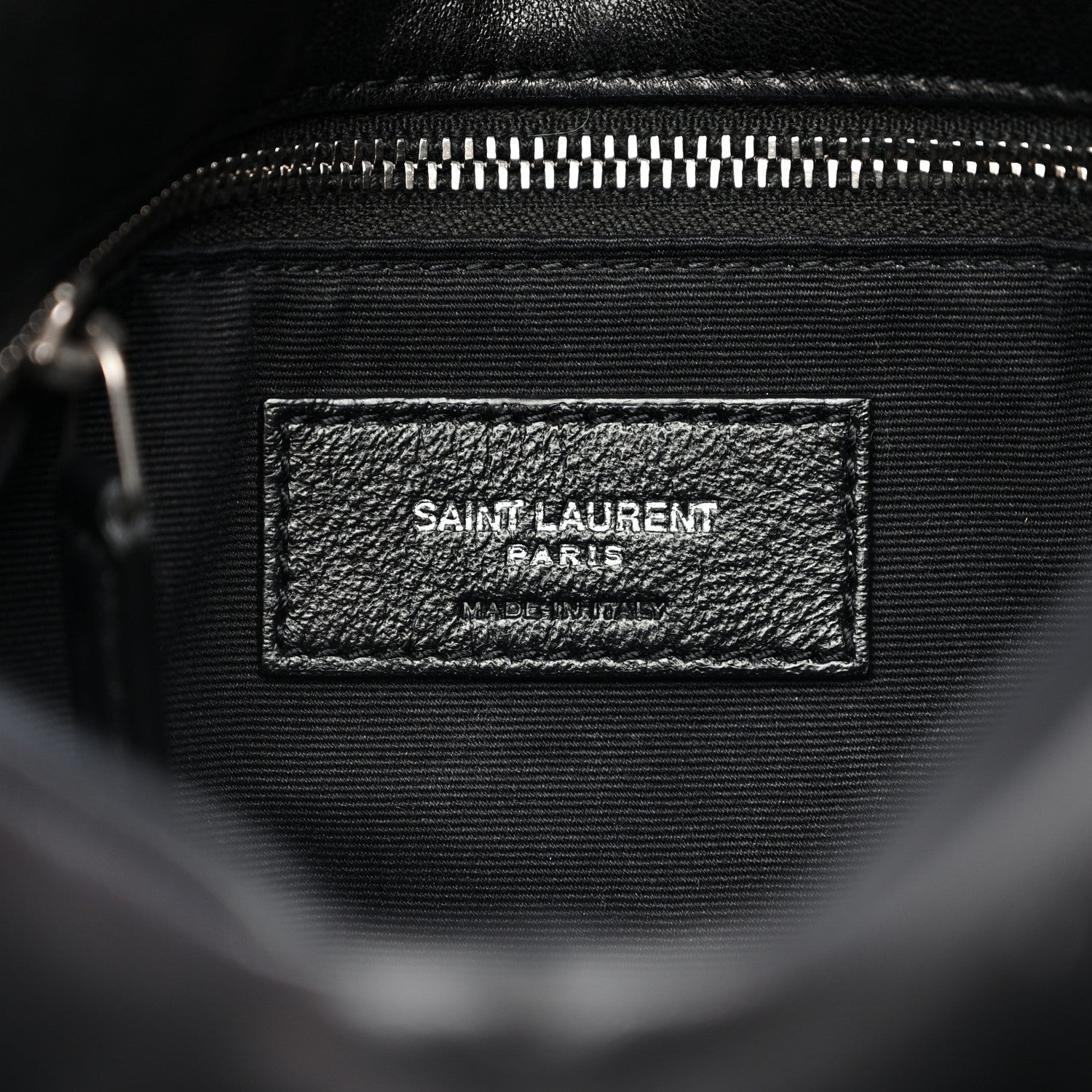 Saint Laurent Lambskin Quilted Small Loulou Puffer Monogram Chain Satchel Black 6 of 10