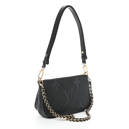 Louis Vuitton Empreinte Monogram Giant Multi Pochette Accessories Black 3 of 9