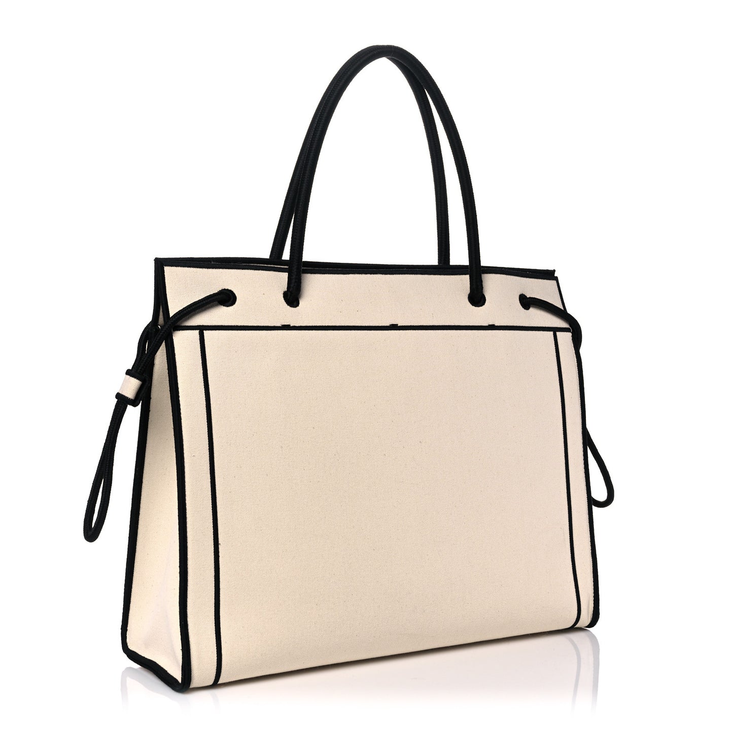 Canvas Logo Large Shopping Tote Grezzo Black
